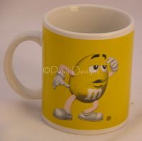 M&M's YELLOW Chocolate Candy Coffee Mug